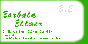 borbala ellmer business card